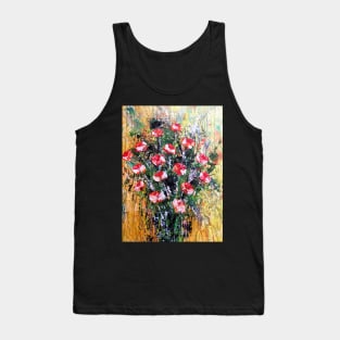 Floral Abstract Artwork 3 Tank Top